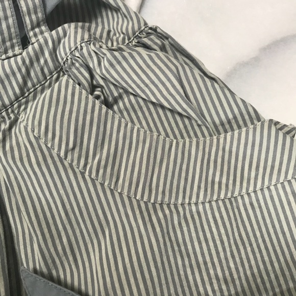 Lux for Anthropologie striped button down skirt - Picture 3 of 6